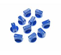 Dopro 10pcs Guitar AMP Effect Pedal Knobs Pointer Knob with Set Screw Blue