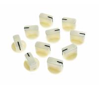 Dopro 10pcs Guitar AMP Effect Pedal Knobs Pointer Knob with Set Screw White