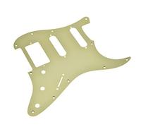 Dopro 11 Hole Matte Aluminum Strat HSS Style Pickguard Metal Anodized ST Pick Guard Scratch Plate for USA/Mexico ST/Strat Matte Gold