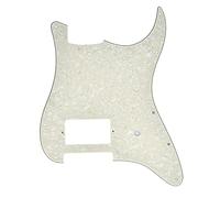Dopro 11 Hole ST Strat One Humbucker Guitar Pickguard Scratch Plate Fits Fender Delonge Aged Pearl