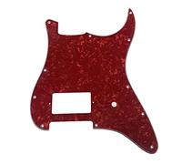 Dopro 11 Hole ST Strat One Humbucker Guitar Pickguard Scratch Plate Fits Fender Delonge Red Pearl
