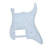 Dopro 11 Hole ST Strat One Humbucker Guitar Pickguard Scratch Plate Fits Fender Delonge White Pearl