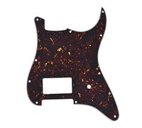 Dopro 11 Hole ST Strat One Humbucker Guitar Pickguard Scratch Plate for FD Delonge Dark Tortoise