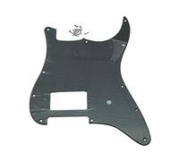 Dopro 11 Hole ST Strat One Humbucker Guitar Pickguard Scratch Plate for FD Delonge Matte Black 1 Ply