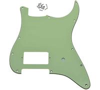 Dopro 11 Hole ST Strat One Humbucker Guitar Pickguard Scratch Plate for FD Delonge Mint Green 3 Ply