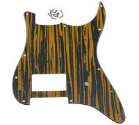 Dopro 11 Hole ST Strat One Humbucker Guitar Pickguard Scratch Plate for FD Delonge Tawny Stripe