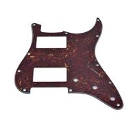 Dopro 11-Hole ST Style Dual Humbucker HH Pickguard for American Strat Guitars with dual humbucking pickups Square Corner Hole Vintage Tortoise