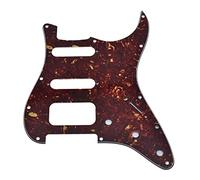 Dopro 11-Hole Strat HSS Guitar Pickguard 2-Screw Humbucking Pickup Mount for American FD Stratocaster Vintage Tortoise