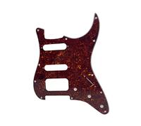 Dopro 11-Hole Strat HSS Guitar Pickguard 3-Screw Humbucking Pickup Mount for American FD Stratocaster Vintage Tortoise
