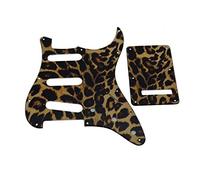 Dopro 11 Hole Strat SSS 3D Printed plastic pickguard ST Back Plate Trem Cover for USA/Mexican FD Strat Leopard Stripe