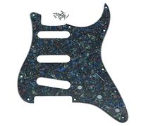Dopro 11 Hole Vintage 62 Strat ST SSS Single Coil Pickups Guitar Pickguard Scratch Plate with Screws for American Fender 62 Stratocaster Abalone Pearl