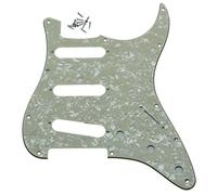 Dopro 11 Hole Vintage 62 Strat ST SSS Single Coil Pickups Guitar Pickguard Scratch Plate with Screws for American Fender 62 Stratocaster Aged Pearl