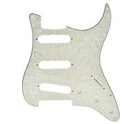 Dopro 11 Hole Vintage 62 Strat ST SSS Single Coil Pickups Guitar Pickguard Scratch Plate with Screws for American Fender 62 Stratocaster Aged Pearl