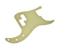 Dopro 13 Hole Matte Aluminum Precision P Bass Pickguard Metal Anodized P Bass Pick Guard Scratch Plate for USA/Mexico Precision P Bass Matte Gold