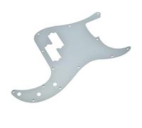 Dopro 13 Hole Matte Aluminum Precision P Bass Pickguard Metal Anodized P Bass Pick Guard Scratch Plate for USA/Mexico Precision P Bass Matte Silver