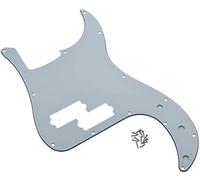 Dopro 13 Hole Precision Bass Pickguard PB P Bass Scratch Plate for USA/Mexican FD Precision Bass White 3 Ply
