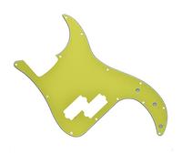 Dopro 13 Hole Precision Bass Pickguard PB P Bass Scratch Plate for USA/Mexican FD Precision Bass Yellow 3 Ply