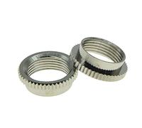 Dopro 2-Pack Brass Metric Thread Deep Round Recessed Nut Guitar Toggle Switch Nut for Epi or Import Toggle Switches Nickel
