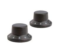 Dopro 2-Pack Wood Knobs LP/Strat Style Bell Knobs Guitar Bass Wood Top Hat Knob with Numbers 1-10 Rose Wood