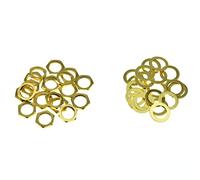 Dopro 20 Guitar Input Output Jack Socket Nut and Washer Guitar Metric Jack Nuts for Import Guitars Gold