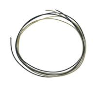 Dopro 22 Gauge Vintage-Style Guitar Waxed Cloth Wire Push-Back Pre-tinned Copper Wire Guitar Wiring Harness Cable Hook Up Wire 16ft of each Black/White