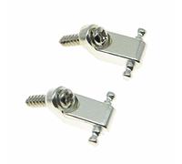 Dopro 2pcs Silver Guitar String Trees Guitar String Retainer Guides for FD American Strat Tele Guitars Chrome