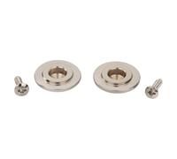 Dopro 2pcs Vintage Style Stainless Steel Round Bass String Guides Steel Bass String Retainer Stainless String Trees for Precision/Jazz Bass Nickel