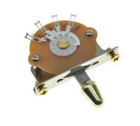 Dopro 3-way Guitar Blade Switch Pickup Selector Switch for ST/Tele/Electric Guitars Plastic Gold Tip