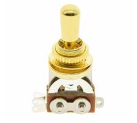 Dopro 3 Way Short-Frame Toggle Switch Pickup Selector Gold with Brass Metal Gold Tip for Les Paul Electric Guitars