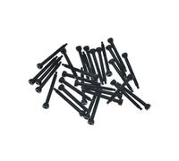 Dopro 30-Pack Stainless Steel Guitar Tremolo Bridge String Lock Screws Fits FR Black