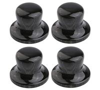 Dopro 4-Pack Wood Knobs Bell Knobs Guitar Bass Top Hat Wood Knobs For Metric Pots Compressed Wood