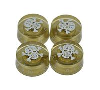 Dopro 4pcs Gold with white Number Skull Guitar Speed Dial Knobs Control Knob fits LP Guitar