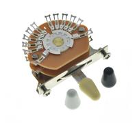 Dopro 5-Position Super Switch Pickup Selector Super Switch 4-Pole Double Wafer for Strat/Nashville Tele Guitars with Black/Ivory/White Tips