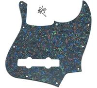 Dopro 5 String Jazz Bass Pick Guard J Bass Scratch Plate for USA/Mexican FD 5 String Jazz Bass Abalone Pearl