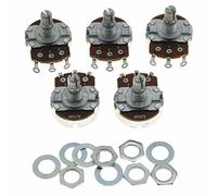 Dopro 5pcs Audio Guitar Pots Tone 250K Electric Guitar Large Pots 24mm Base with Short Split Shaft Guitar Potentiometer A250K