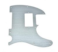 Dopro 8 Hole Aluminum Anodized Tele Humbucker Pickguard Scratch Plate for American/Mexican FD Telecaster Silver