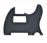 Dopro 8 Hole Matte Aluminum Tele Humbucker Pickguard Metal Anodized TL Pick Guard Scratch Plate for USA/Mexico Tele/Telecaster Matte Black