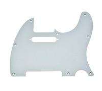 Dopro 8 Hole Matte Aluminum Tele Pickguard Metal Anodized TL Pick Guard Scratch Plate for USA/Mexico Tele/Telecaster Matte Silver