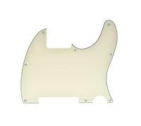 Dopro 8 Hole Tele Blank Guitar Pickguard Scratch Plate Fits Fender Telecaster Esquire Aged White