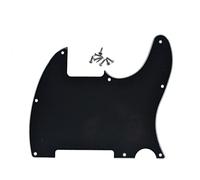 Dopro 8 Hole Tele Blank Guitar Pickguard Scratch Plate Fits Fender Telecaster Esquire Black 3Ply