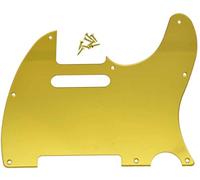 Dopro 8 Hole Tele Guitar Pickguard Scratch Plate for USA/Mexican FD Telecaster Gold Mirror