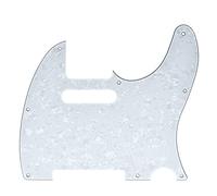 Dopro 8 Hole Tele Guitar Pickguard Scratch Plate for USA/Mexican FD Telecaster White Pearl