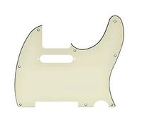 Dopro 8 Hole Tele Style Guitar Pickguard TL Pick Guard with Pickup Mounting Screw Holes for Tele/Telecaster Aged White 3 Ply