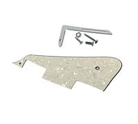 Dopro Aged Pearl LP Guitar Pickguard with Chrome Bracket for Epiphone Les Paul