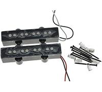 Dopro Alnico 5 Black 4 String J Bass Pickups Set 60s Vintage Sound Alnico V Jazz Bass Pickups