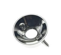 Dopro American Electric Guitar Jackplate Brass Electrosocket Jack Plate and Screws Fits American Style Tele/Telecaster Nickel