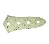 Dopro American Standard Diamond Plate J Bass Control Plate Aluminum Jazz Bass JB Control Plate with 3/8"(9.5mm) CTS Pot Holes for American