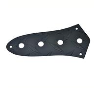Dopro American Standard Diamond Plate J Bass Control Plate Aluminum Jazz Bass JB Control Plate with 3/8"(9.5mm) CTS Pot Holes for American