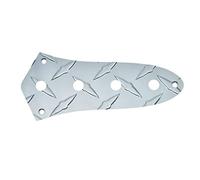 Dopro American Standard Diamond Plate J Bass Control Plate Aluminum Jazz Bass JB Control Plate with 3/8"(9.5mm) CTS Pot Holes for American