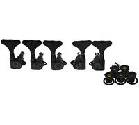 Dopro Black 2+3 Sealed Bass Tuners 2L3R Tuning Keys Pegs 5 String Bass Guitar Machine Heads